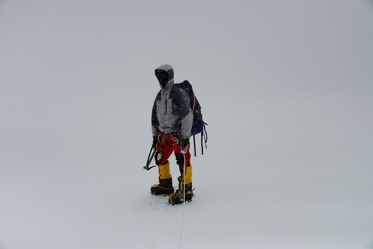 61 Climbing Sherpa Lal Singh Tamang In A Whiteout On The Raphu La On Our Day Trip From Mount Everest North Face ABC 